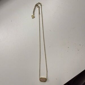 Kendra Scott Gold Necklace with Oval Pendant